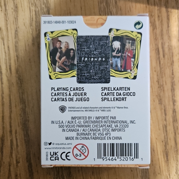 Aquarius Friends TV Show Playing Cards BNIB - Picture 6 of 6